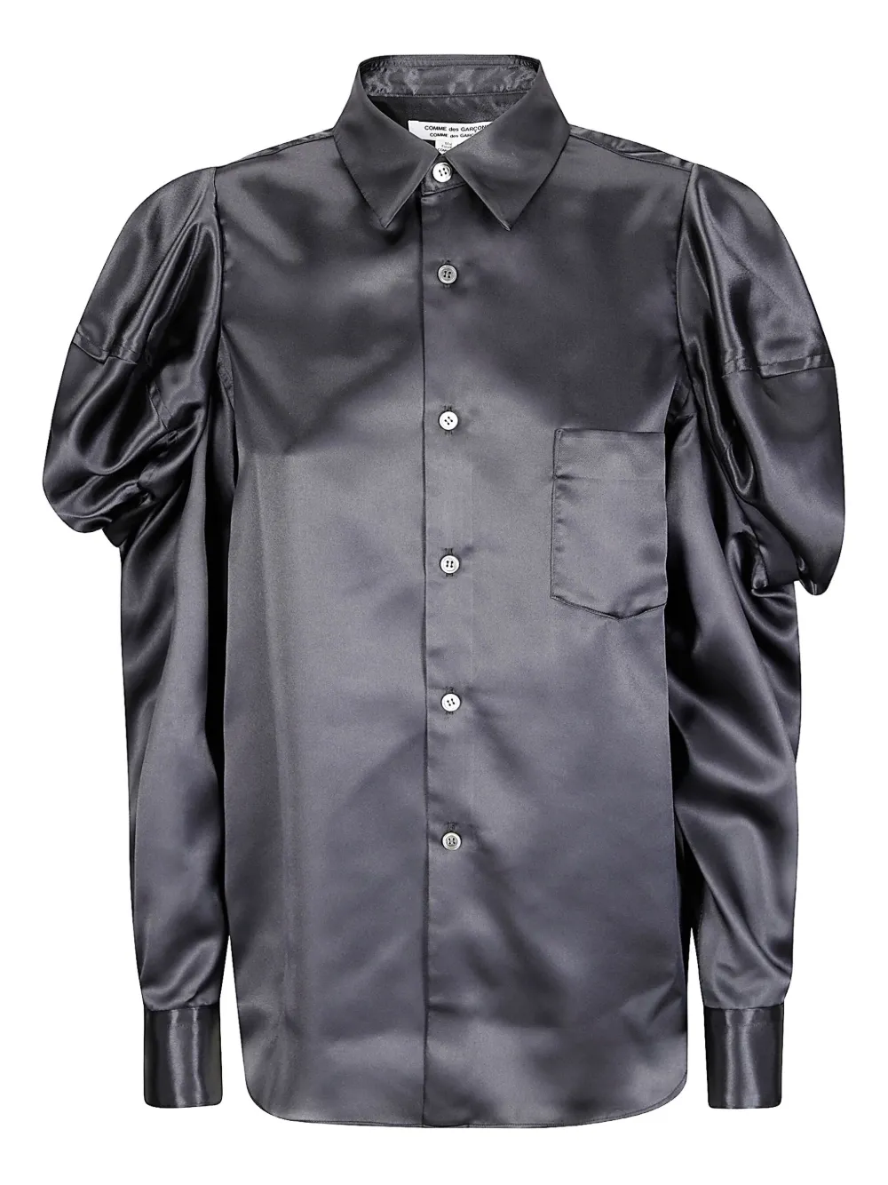 Comme Des Garçons Puff-sleeve Shirt In Black