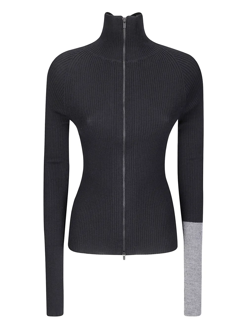 Yohji Yamamoto High-neck Zip Jacket In Black