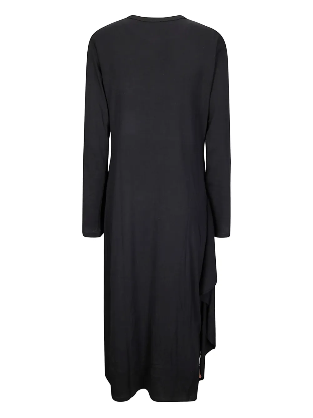 Yohji Yamamoto draped maxi dress - Zwart