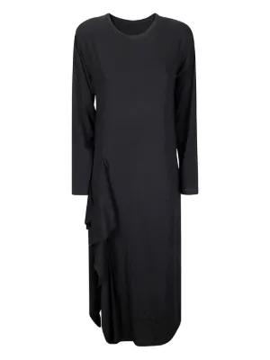 Yohji Yamamoto ドレープ ドレス | ブラック | FARFETCH JP