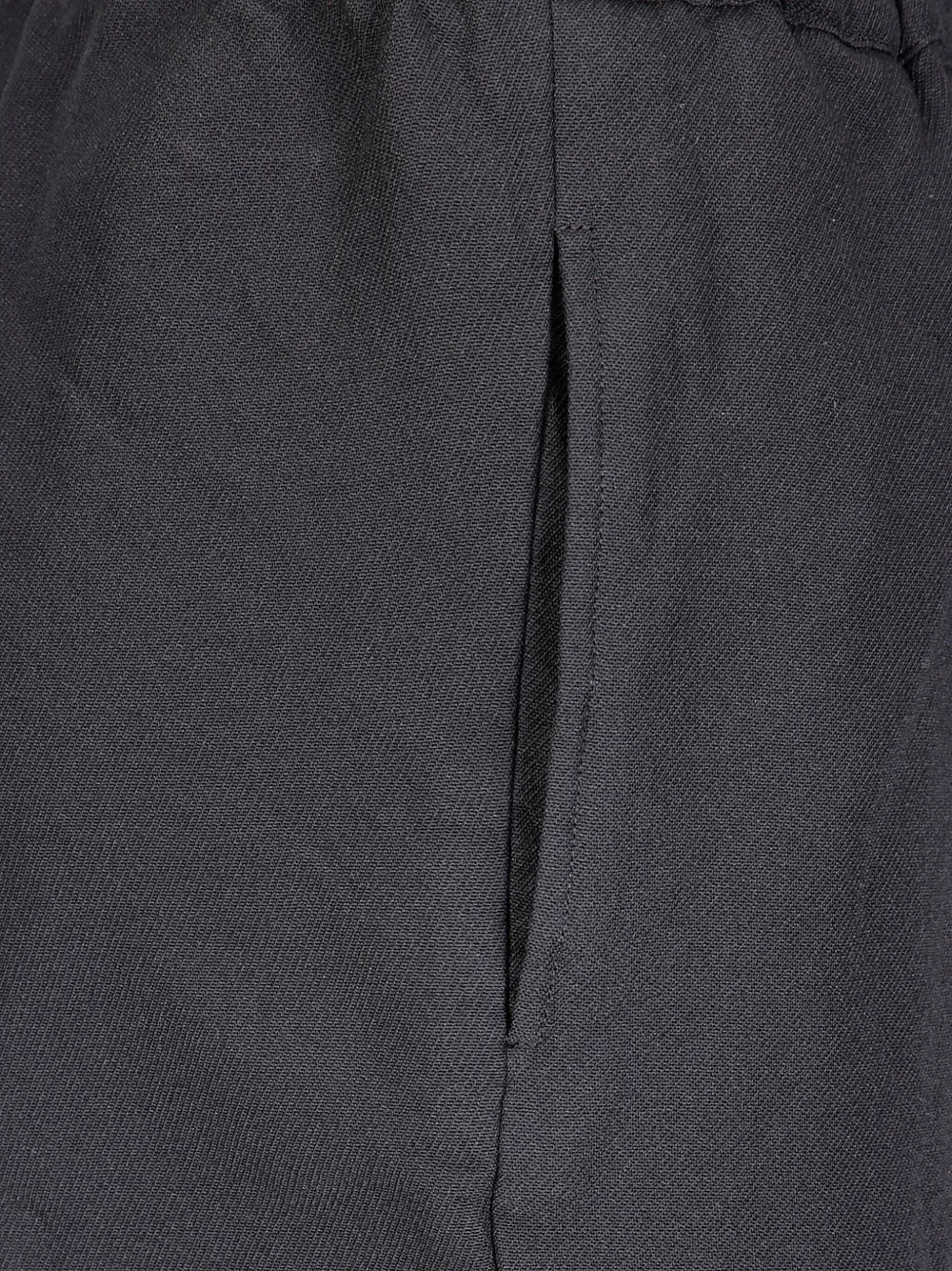 Comme Des Garçons Broek met elastische tailleband Zwart