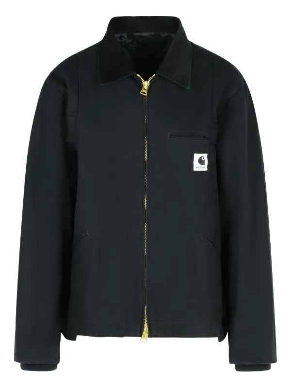 Sacai コーデュロイカラー ジャケット | ブラック | FARFETCH JP