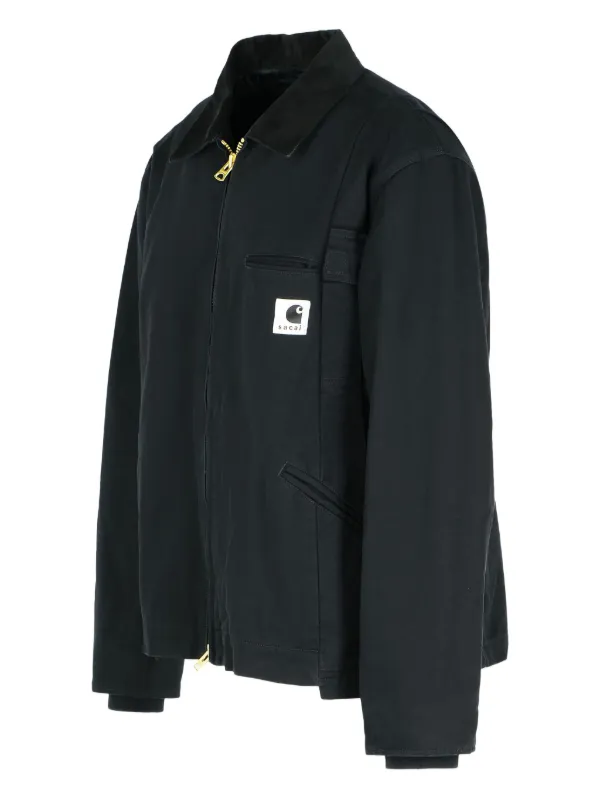 Sacai コーデュロイカラー ジャケット | ブラック | FARFETCH JP