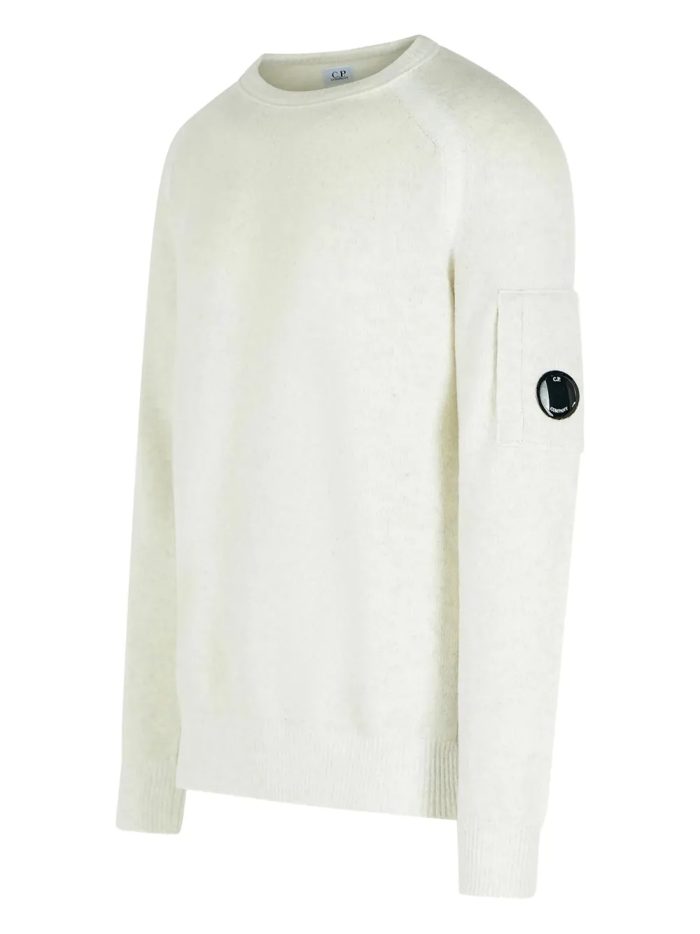 C.P. Company Trui met logopatch Wit