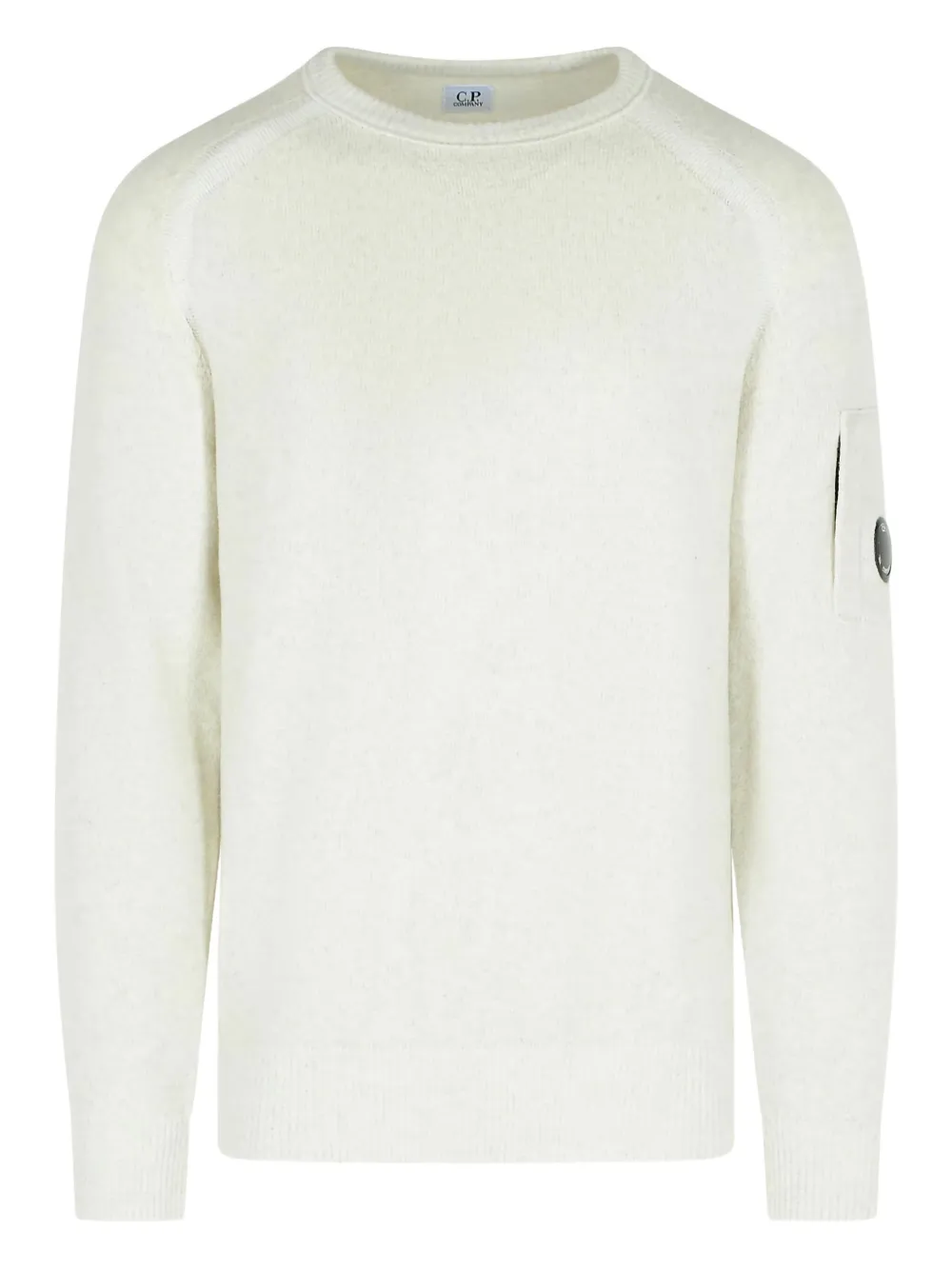 C.P. Company logo-patch sweater | White | Image 1