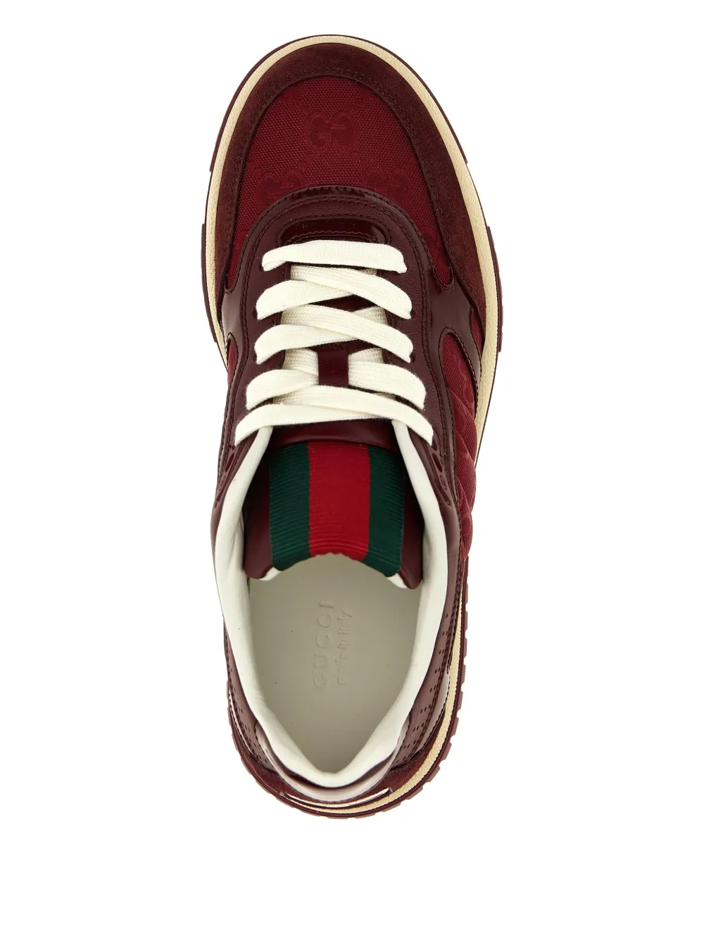 Gucci Leather Sneakers In Red
