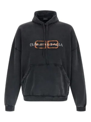 Balenciaga Tape ダメージ パーカー | ブラック | FARFETCH JP Balenciaga Tape ダメージ パーカー | ブラック | FARFETCH JP