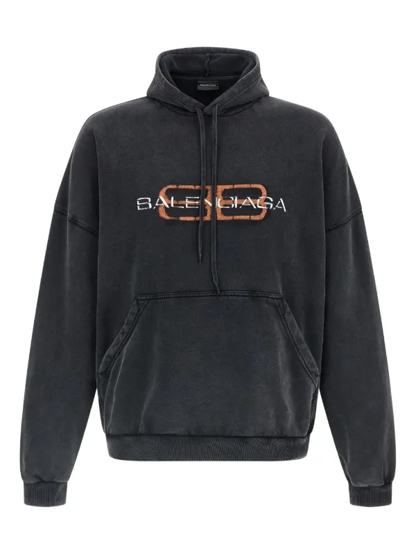 Balenciaga プリント パーカー | ブラック | FARFETCH JP