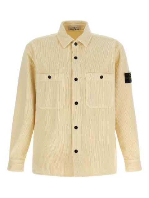 Stone Island Compass-badge corduroy shirt 