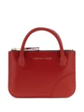 Comme Des Garçons Wallet Handles Line logo leather mini bag - Red