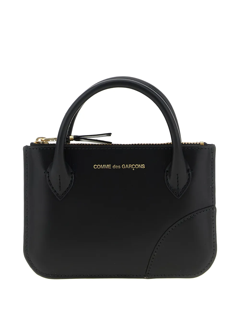 Comme Des Garçons Wallet Handles Line logo mini bag | Black | Image 1
