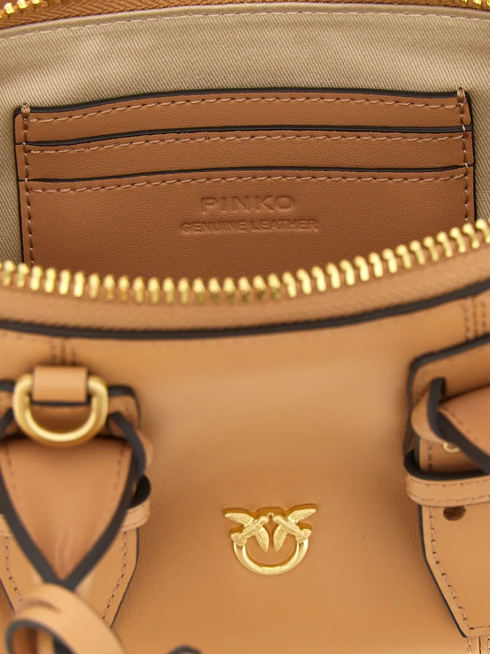 PINKO Escape kleine shopper Bruin