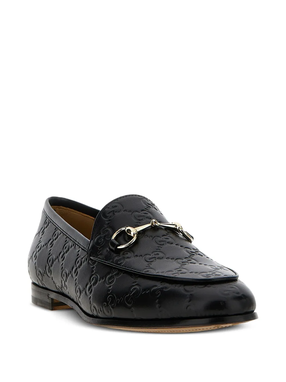 Gucci Jordaan GG leren loafers Zwart