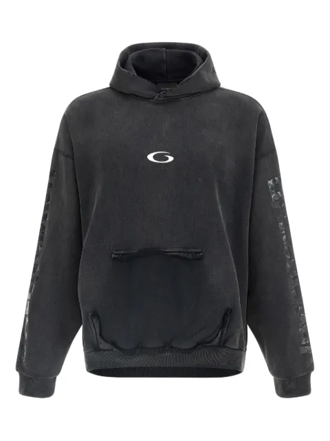 Balenciaga Tape Ripped logo-detail hoodie