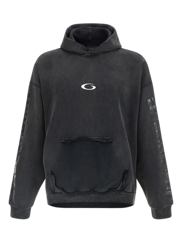 Balenciaga Tape ダメージ パーカー | ブラック | FARFETCH JP