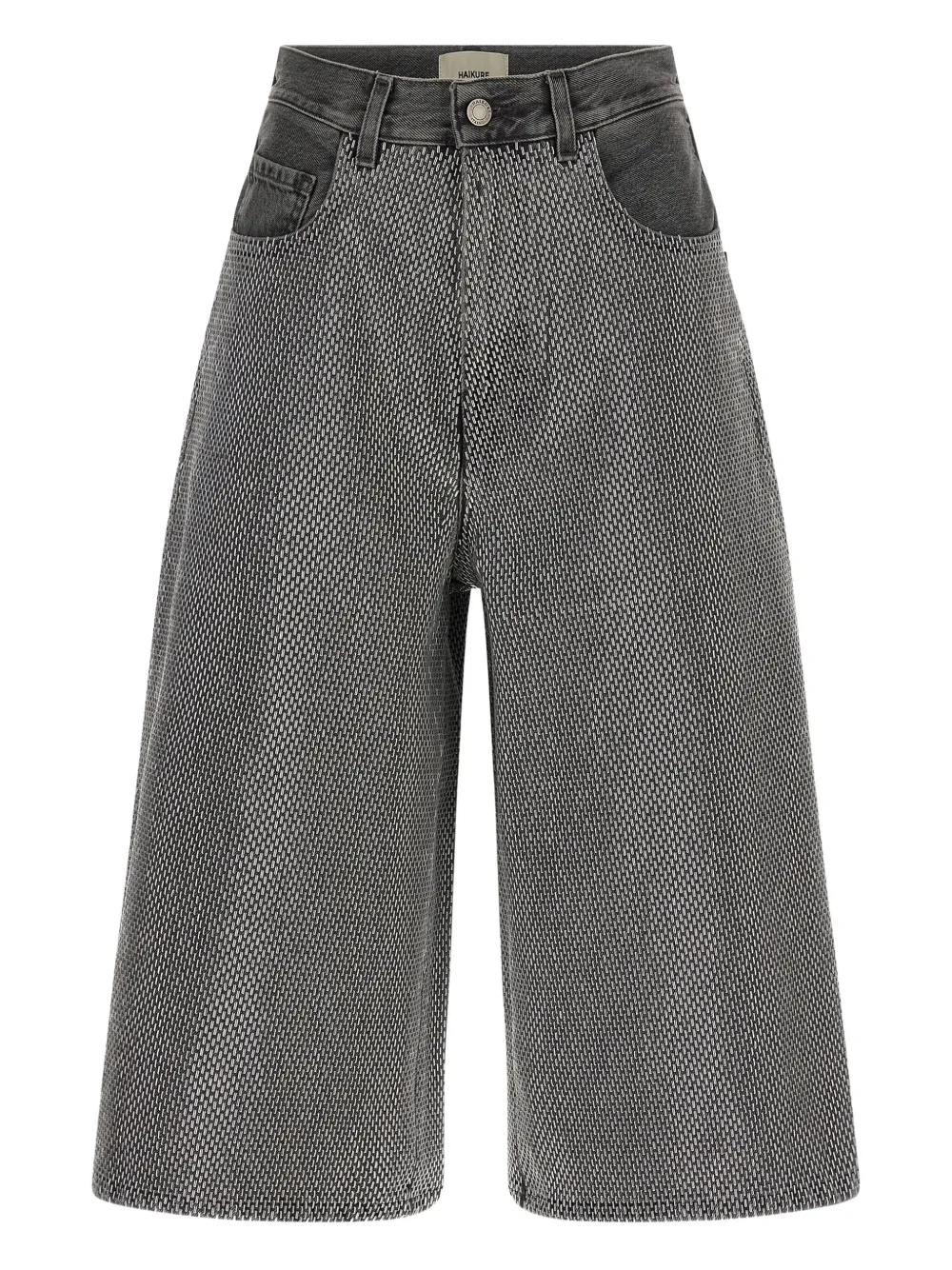 Haikure Bermuda Shorts With Pockets And Belt Loops In Multi