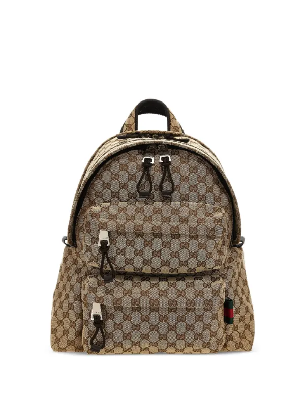 Gucci Medium GG-monogram Backpack Neutrals FARFETCH HK