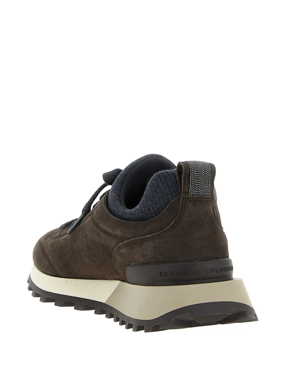 Brunello Cucinelli Suede Sneakers In Brown