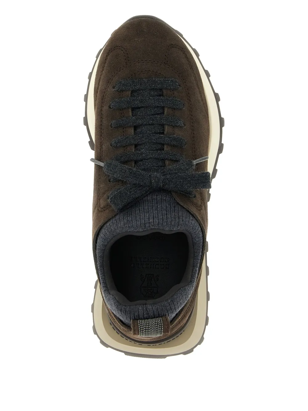 Brunello Cucinelli Suede Sneakers In Brown