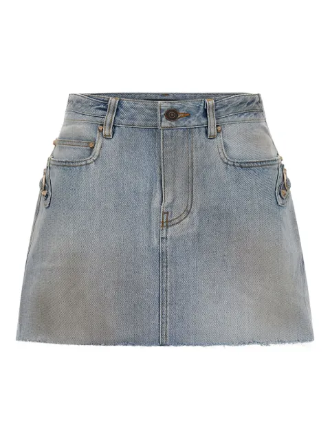 Balenciaga City raw-cut mini skirt