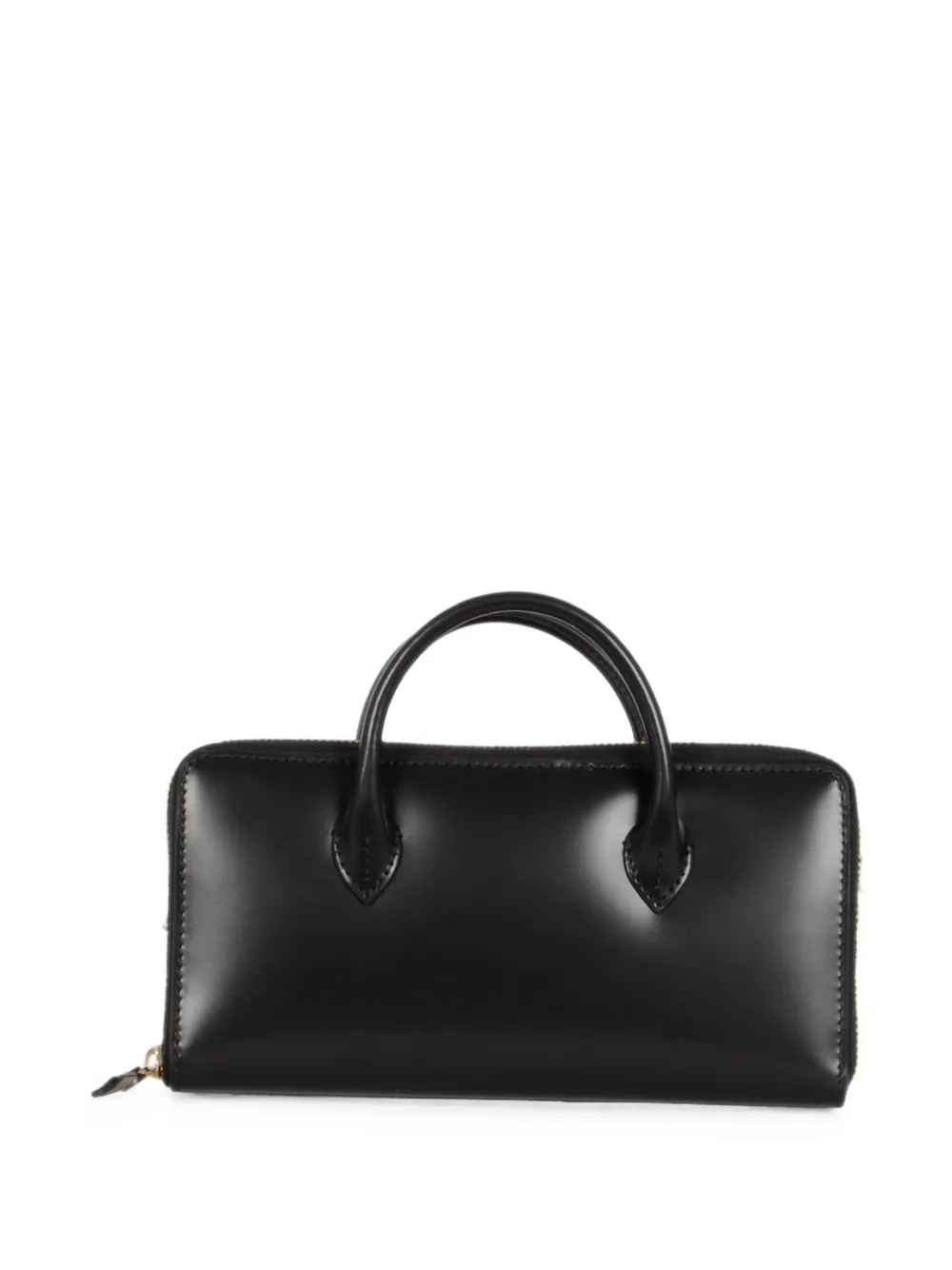 Comme Des Garçons Wallet Leren portemonnee met rits Zwart