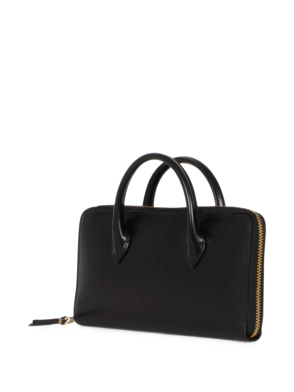 Comme Des Garçons Wallet Leren portemonnee met rits Zwart