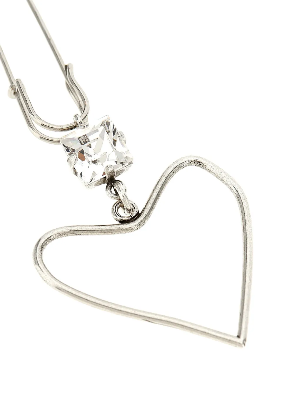 ISABEL MARANT heart crystal-embellished ear cuff - Zilver