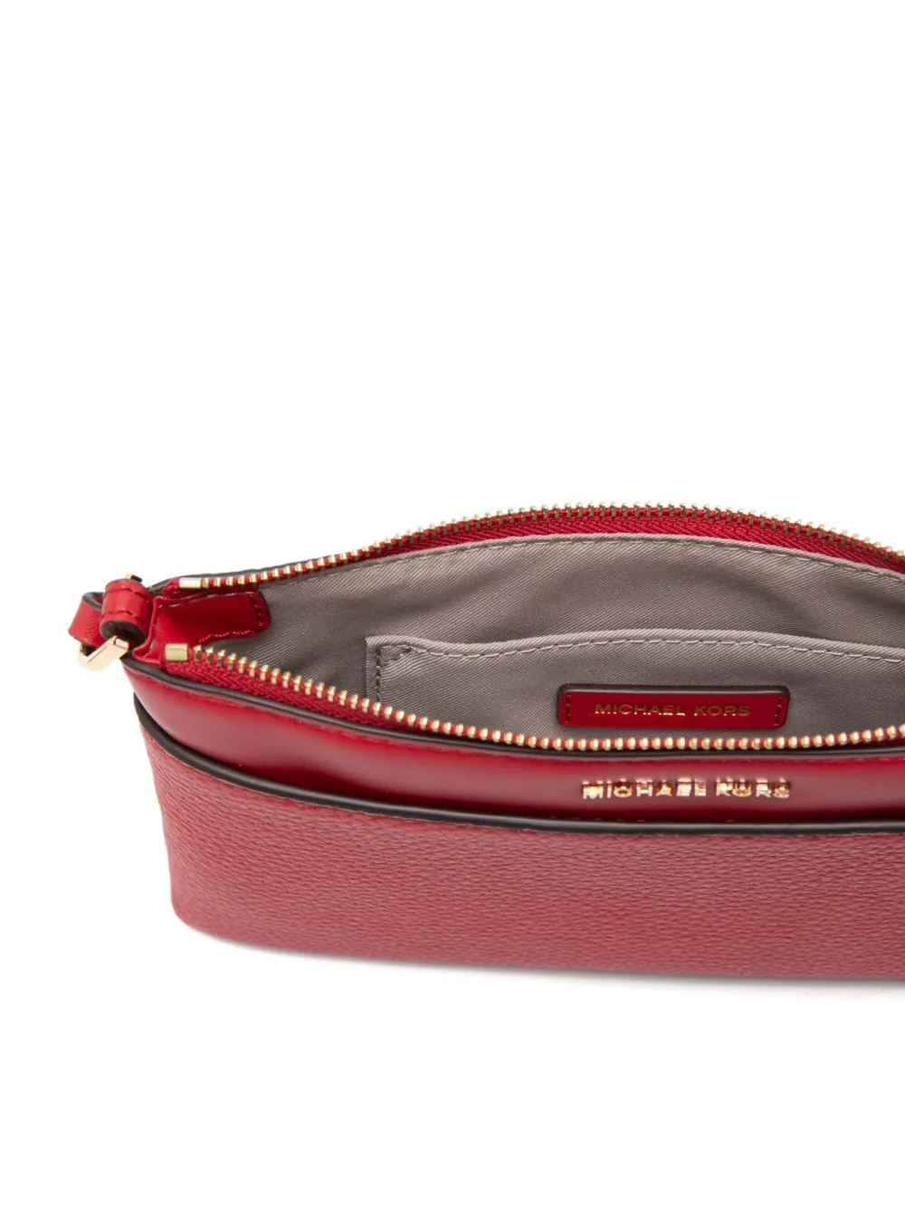 Michael Kors Clutch met rits Rood