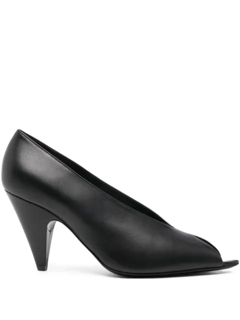 Sergio Rossi leather heeled pumps