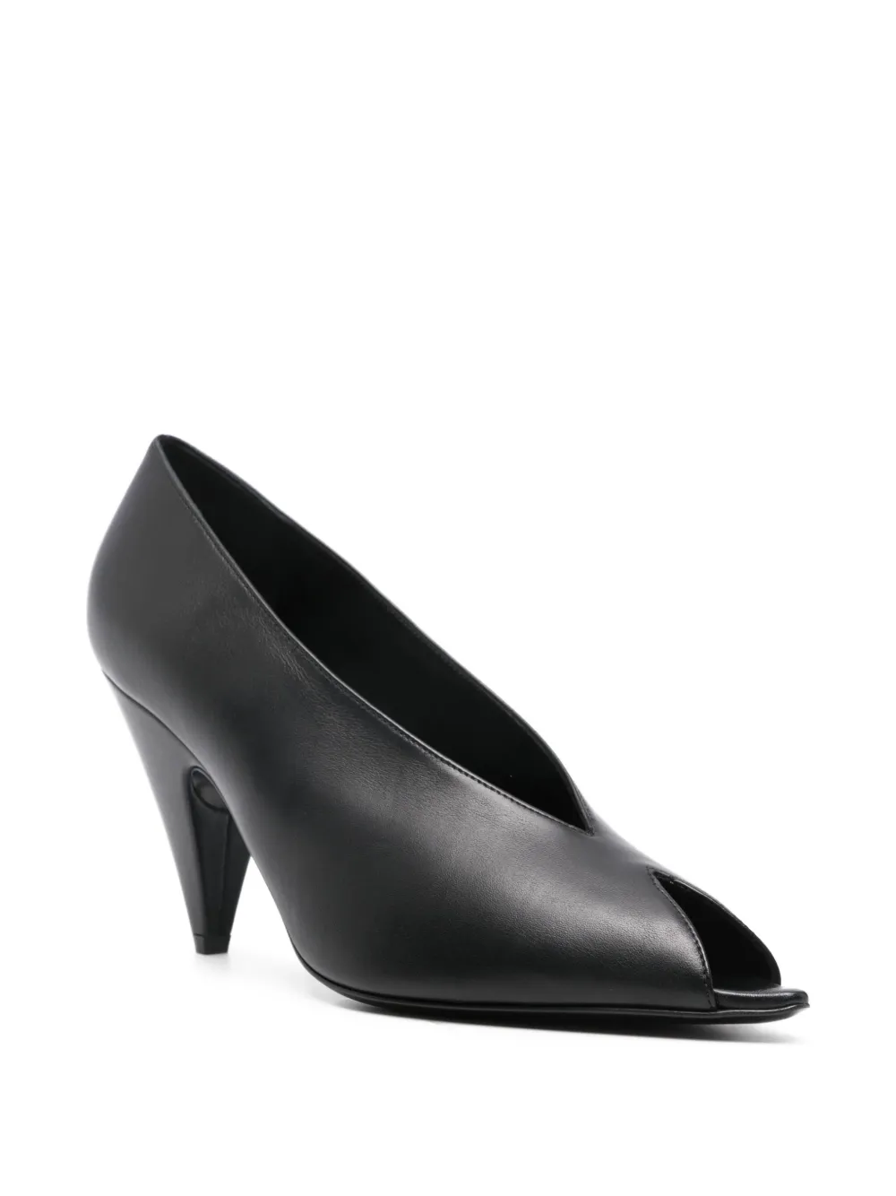 Sergio Rossi Pumps met leren hak Zwart
