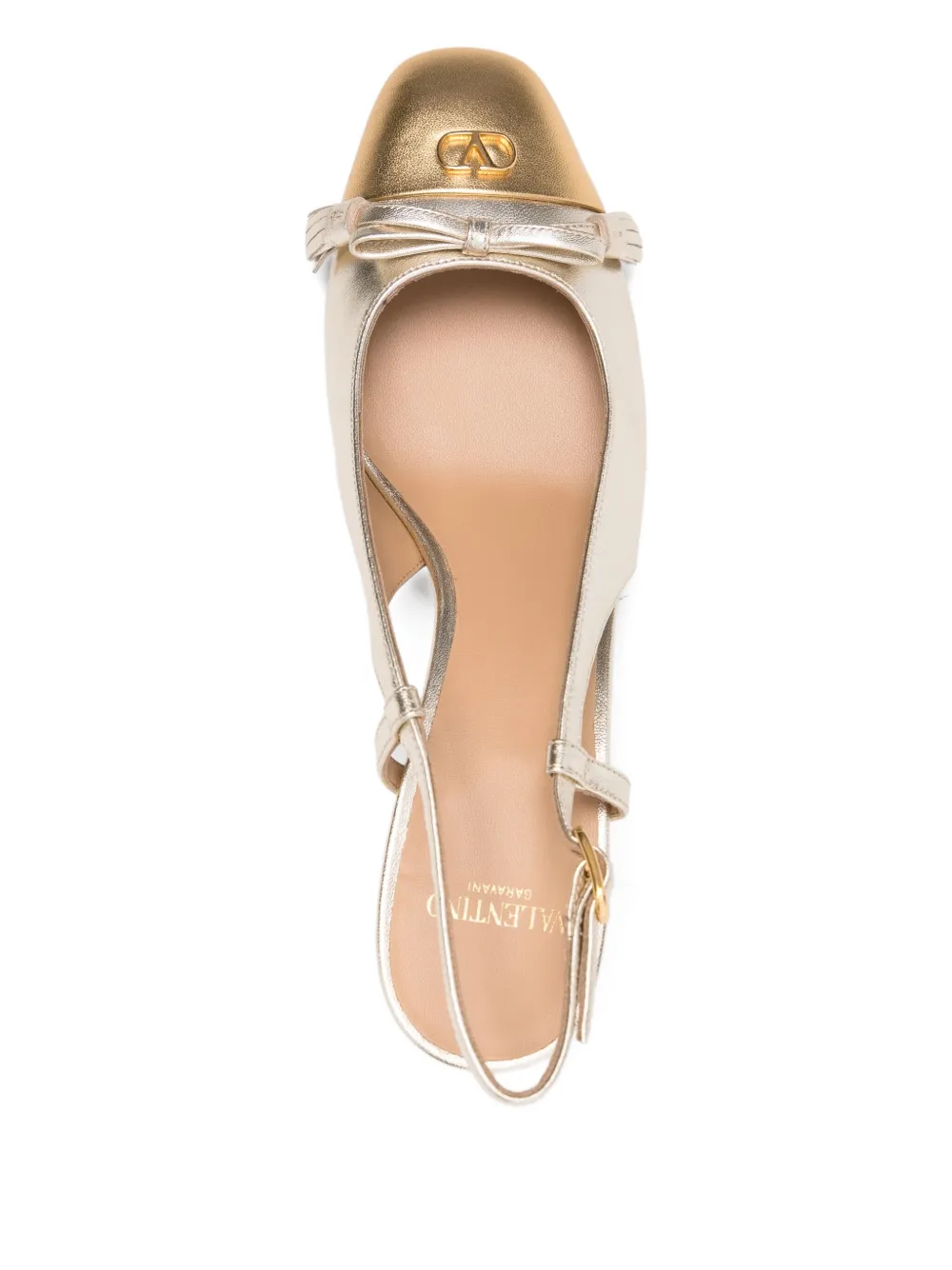 Valentino Garavani 60 mm VLogo pumps met hak Goud