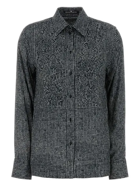 Ermanno Scervino houndstooth-pattern shirt