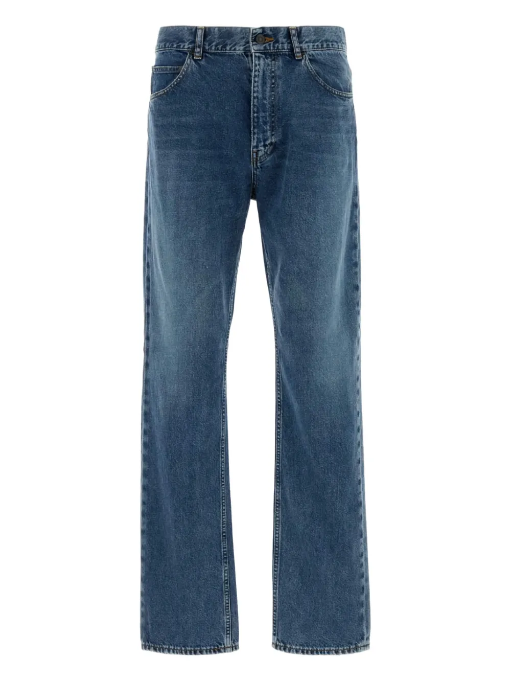 The Row Straight Leg Denim Trousers With Belt Loops In Blue