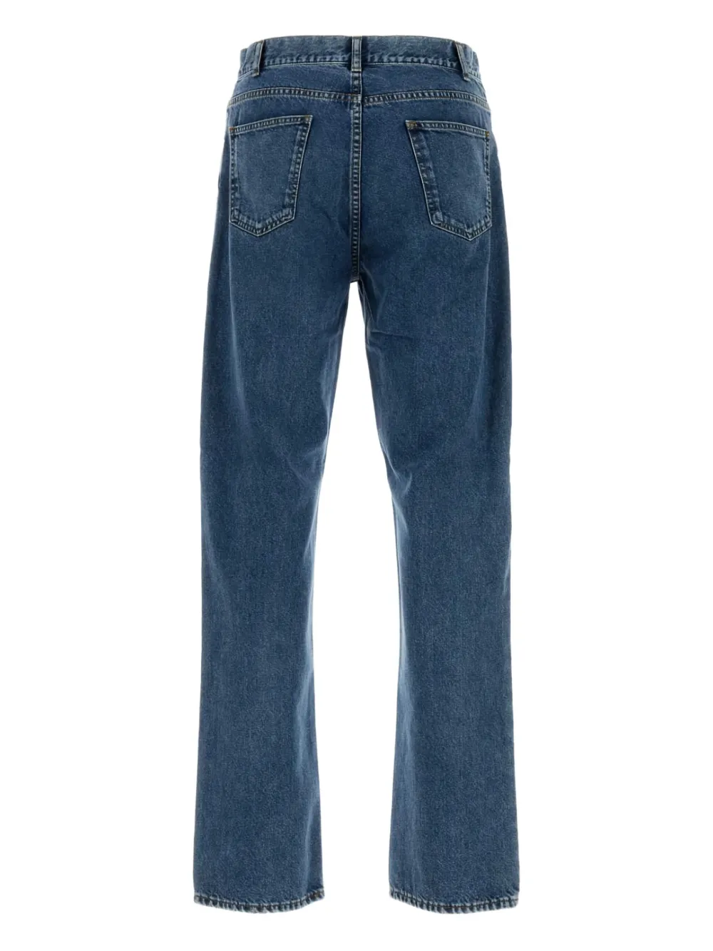 The Row Straight Leg Denim Trousers With Belt Loops In Blue