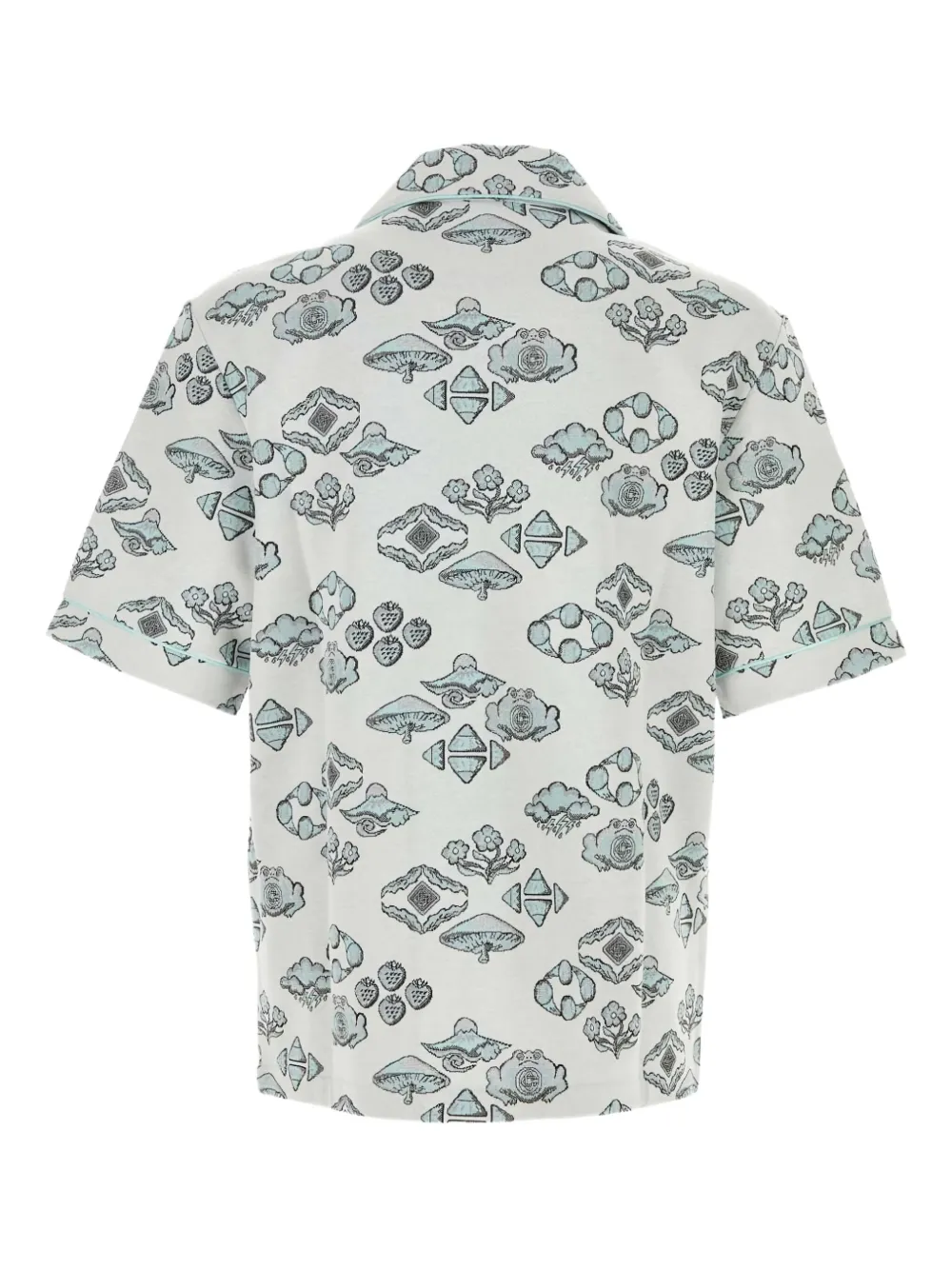 Casablanca Overhemd met jacquard borduurwerk - Grijs