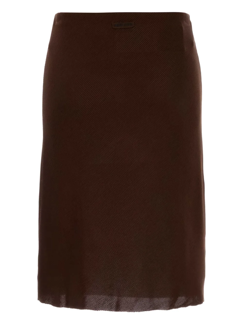 Miu Miu Gonna in seta | marrone | Image 1