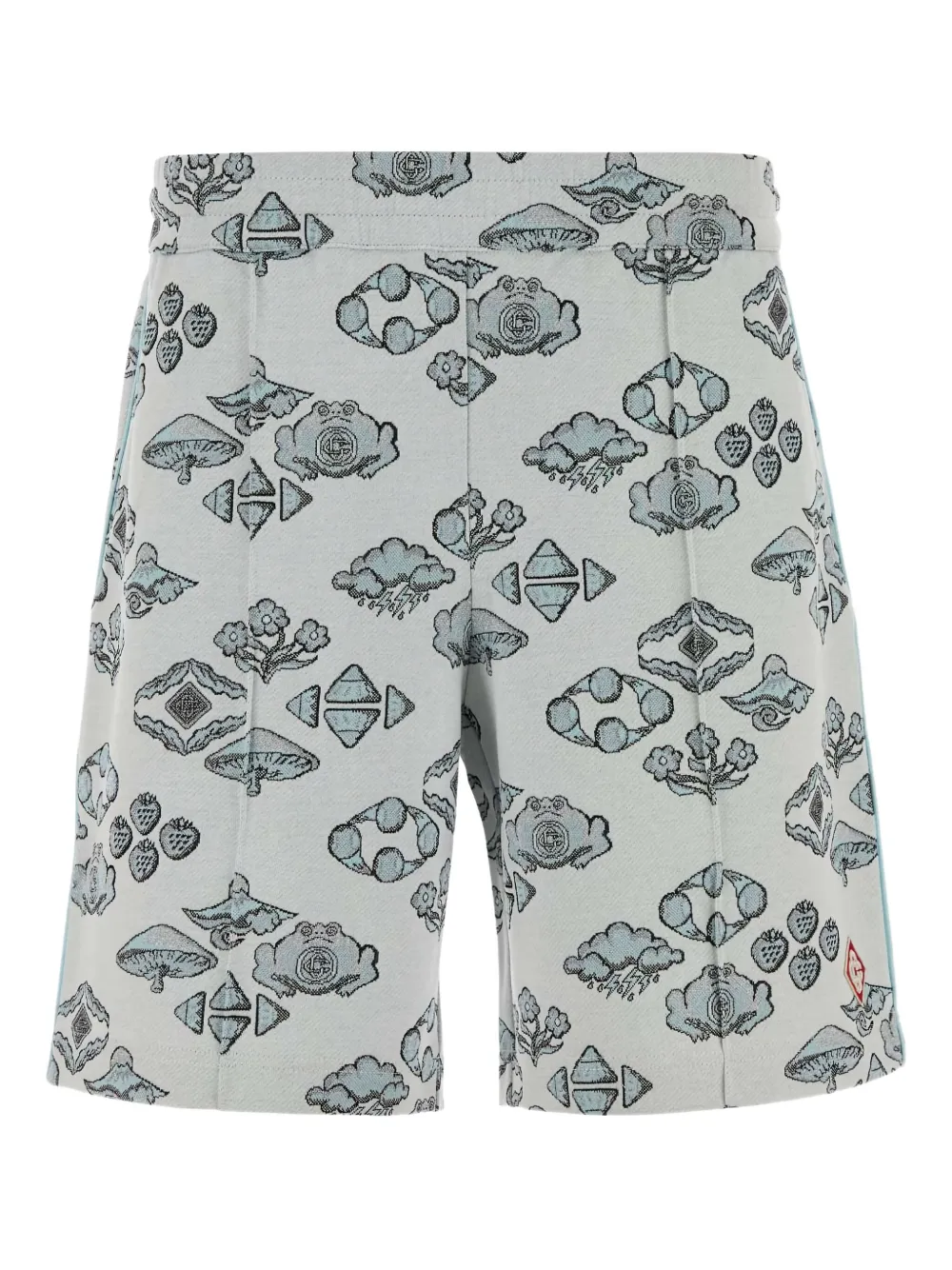 Casablanca embroidered jacquard bermuda shorts | Grey | Image 1