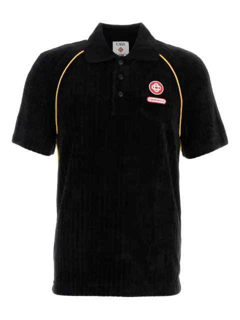 Casablanca corduroy piping polo shirt