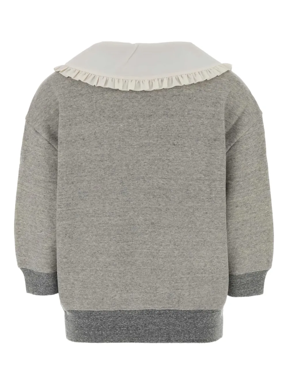 Chloé Cotton-blend French Terry Sweatshirt In Gray