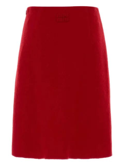 Miu Miu flannel midi skirt