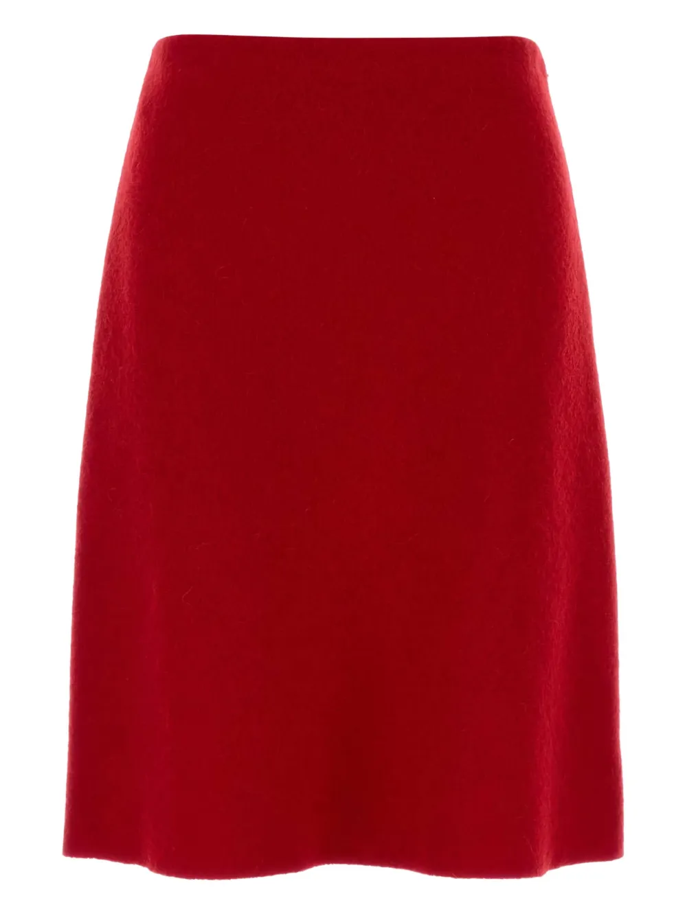 Miu Miu flannel midi skirt - Rood