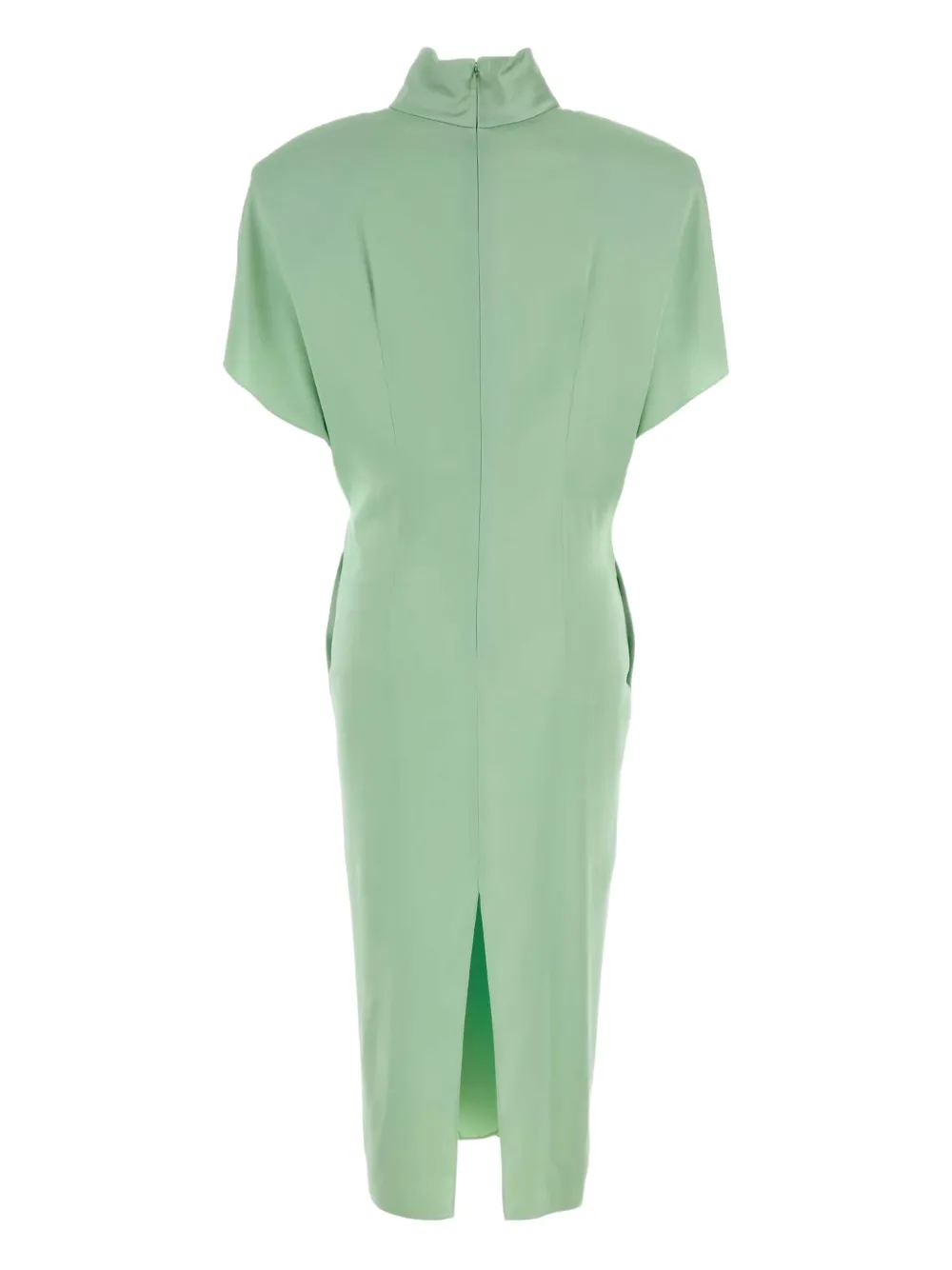 Stella McCartney Midi-jurk met gedraaid effect - Groen