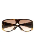 Chloé Eyewear pilot-frame sunglasses - Brown