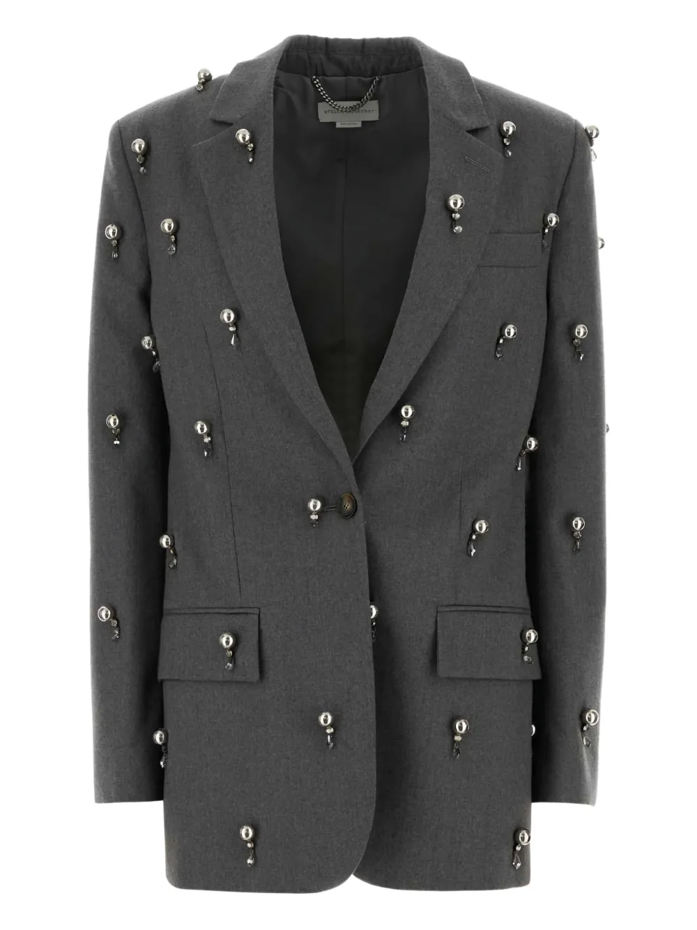 Stella McCartney embellished wool blazer | Grey | Image 1