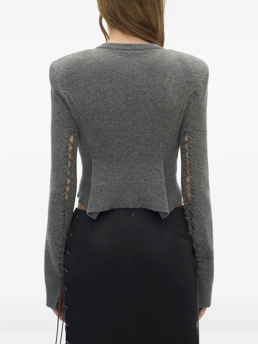 Ann Demeulemeester Jate Wool Cardigan In Multi