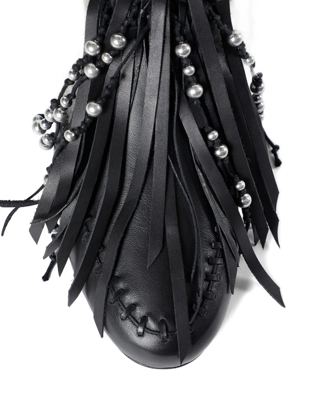 Ann Demeulemeester Olai Soft Fringe Mules In Black