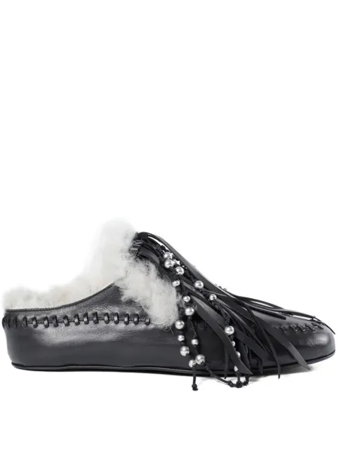 Ann Demeulemeester Olai fringed mules