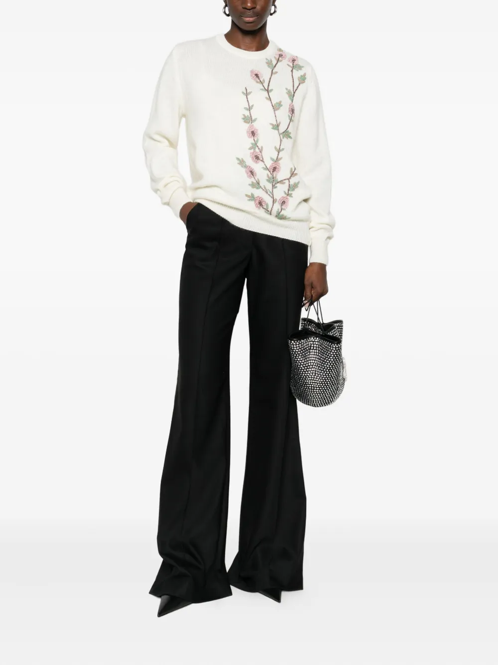 Costarellos Daline Flared Trousers In Black