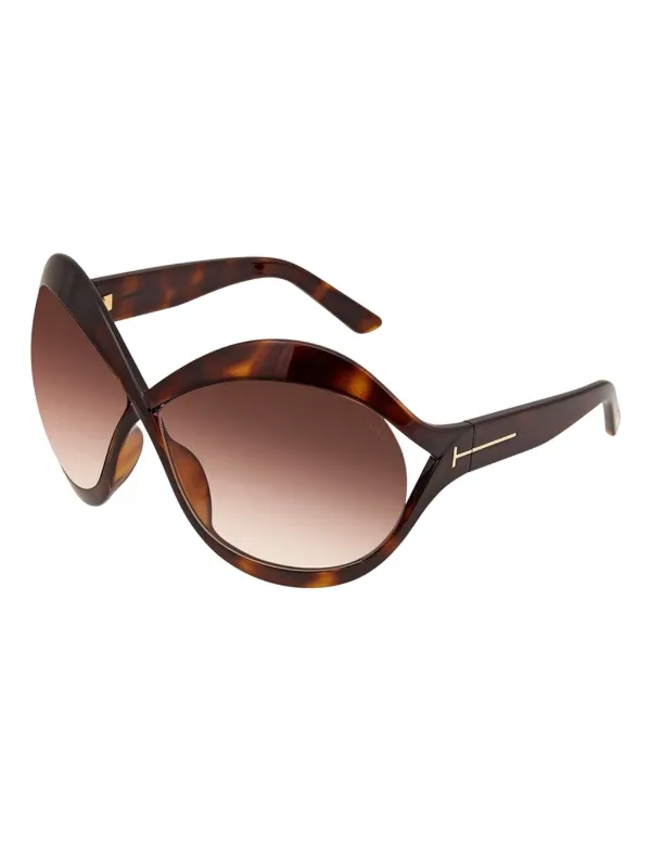 Tom Ford Carine 2 Sunglasses Tom Ford Carine-02 TF902 01B Sunglasses - US main image 4