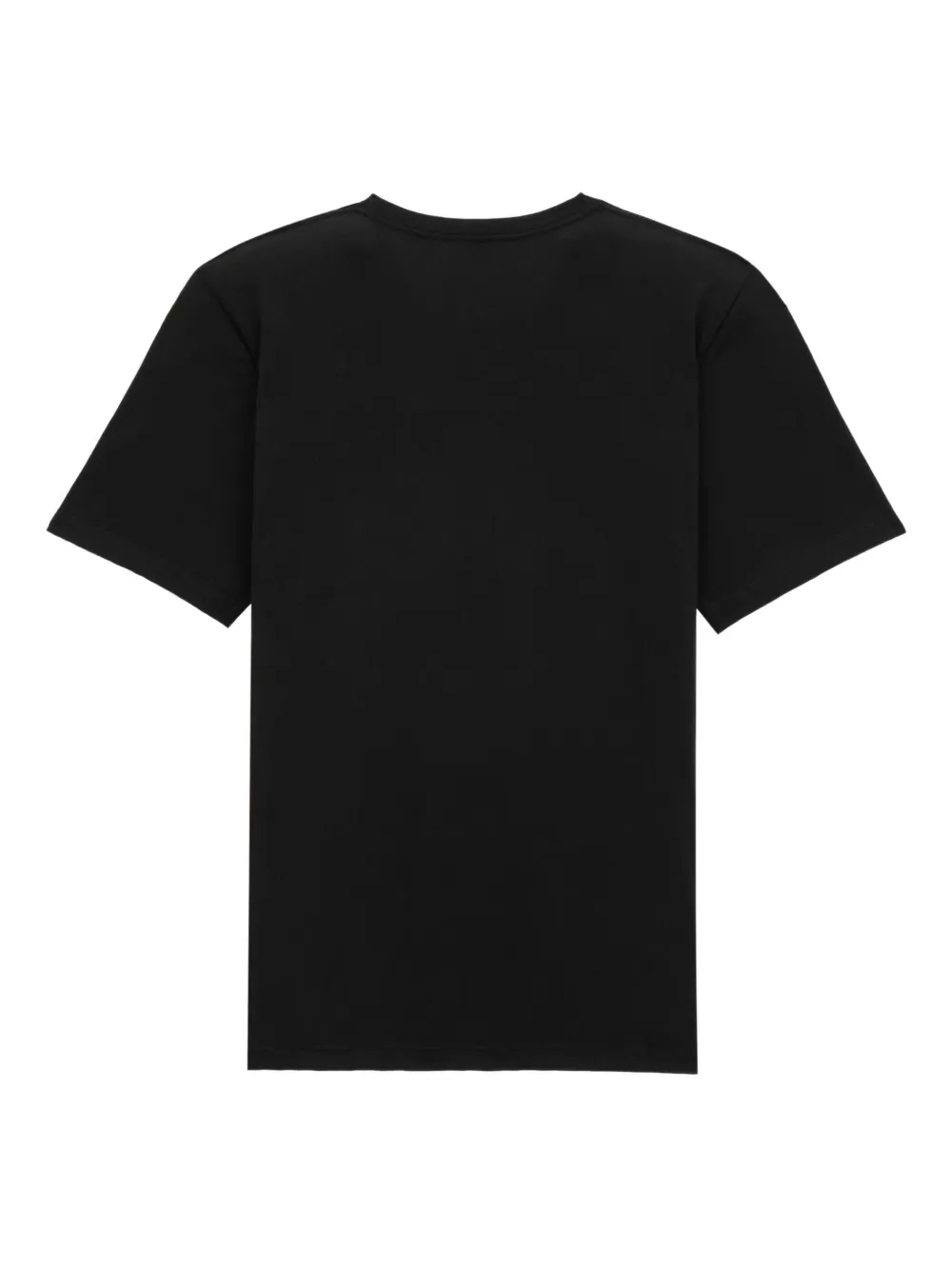 Saint Laurent logo-embroidered T-shirt - Zwart